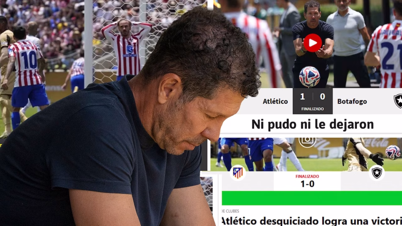 Críticas contundentes a Simeone tras la eliminación del Atlético de Madrid del Mundial de Clubes: “Fracaso” y “desquiciado”