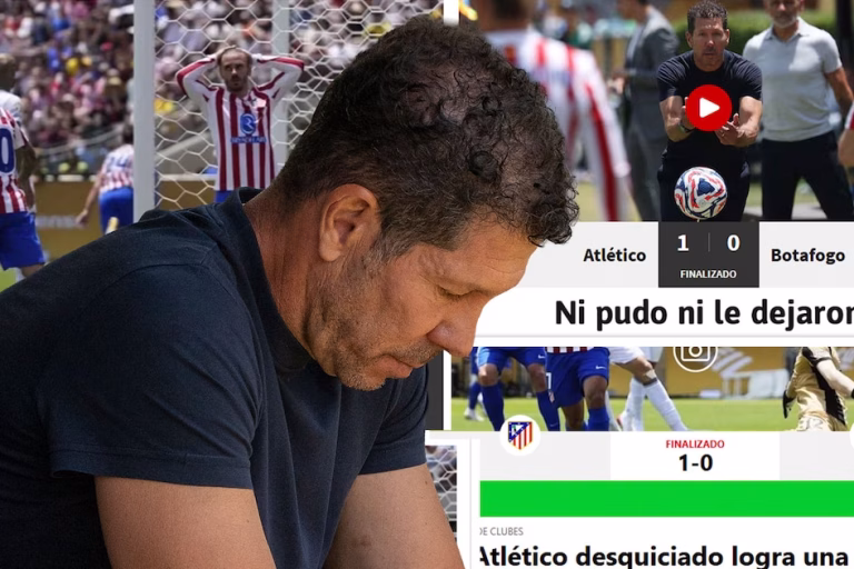 Críticas contundentes a Simeone tras la eliminación del Atlético de Madrid del Mundial de Clubes: “Fracaso” y “desquiciado”