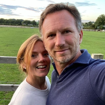 Christian Horner y Geri Harriwell