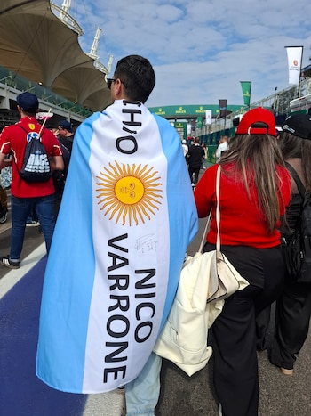 Un hincha argentino de Nico