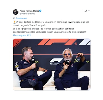 El posteo de Pedro Fermín