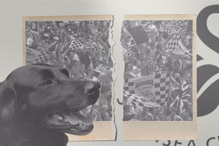 Jack, el perro rescatista que inspiró el apodo de los hinchas del Swansea City AFC
