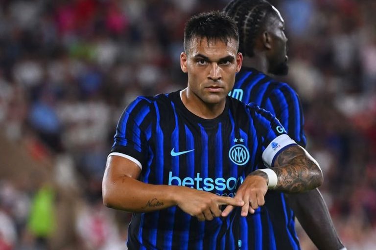 Lautaro Martínez anotó un golazo en la victoria del Inter 2-1 sobre el Mónaco en un amistoso de pretemporada