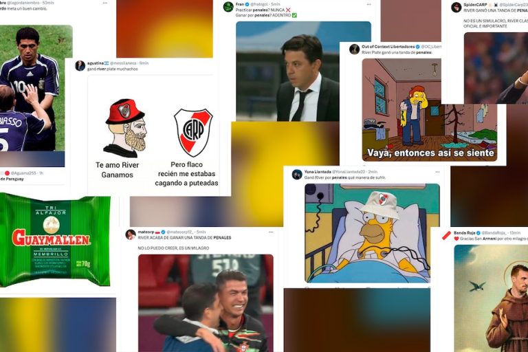 Los mejores memes de la victoria de River Plate ante Libertad en la Libertadores: “San Franco Armani” y su magia en los penales