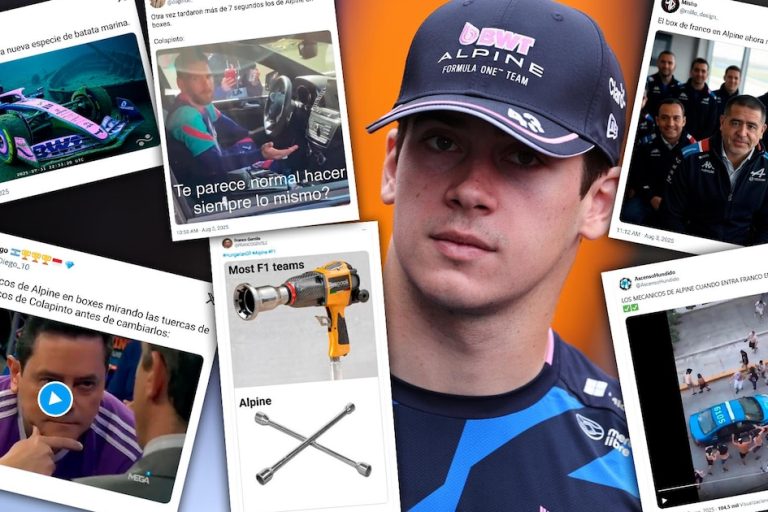 Alpine sufre en boxes: los memes que reflejan los problemas que perjudicaron a Colapinto en el GP de Hungría