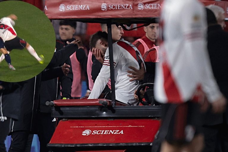 River Plate en alerta: Germán Pezzella se lesiona ante Independiente y abandona el campo entre lágrimas