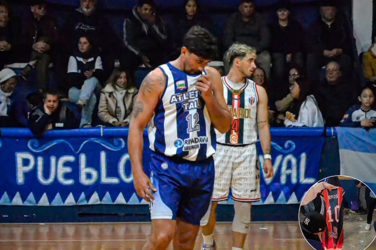 Incidentes tras el clásico de básquet en Entre Ríos generan preocupación por la quema de la camiseta de un jugador