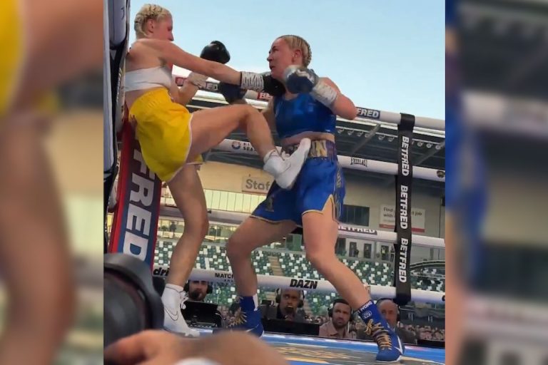 Molly McCann, exestrella de MMA, debutó en el boxeo y sufrió un insólito ataque: Kate Radomska le soltó un golpe ilegal