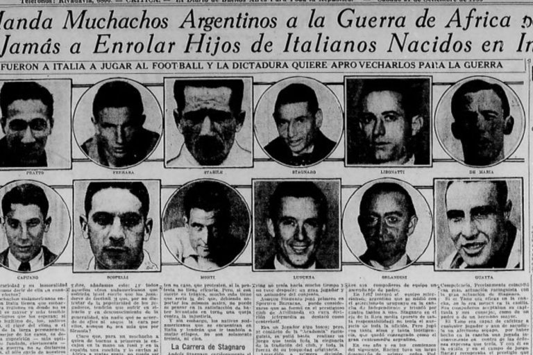 “Queríamos jugar al fútbol, no combatir”: cómo fue la huida de película de tres cracks argentinos de la Italia de Benito Mussolini