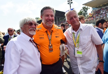 Bernie Ecclestone junto al CEO