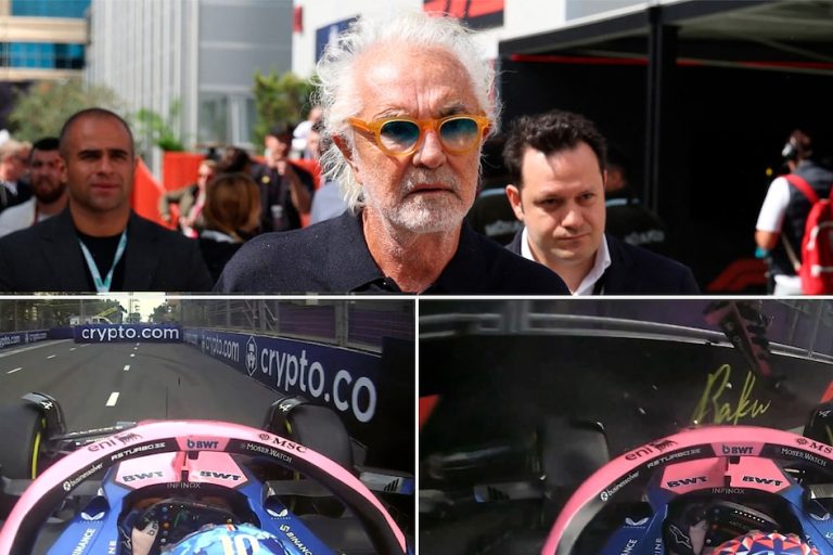Briatore bancó a sus pilotos tras el choque de Colapinto y el despiste de Gasly en el cierre de la Q1 en Bakú