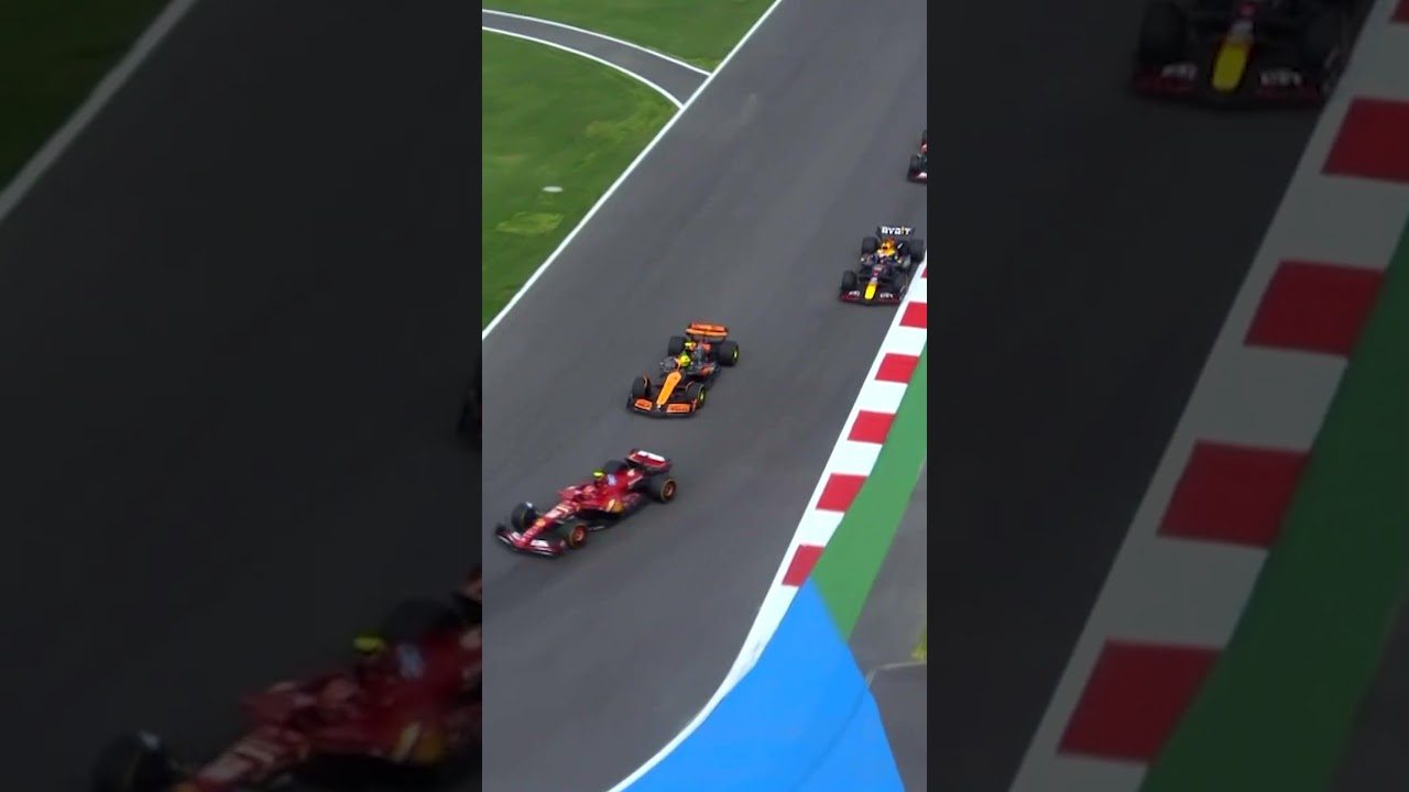 Video: ¡LA BATALLA ENTRE NORRIS Y VERSTAPPEN EN EL GP DE MÉXICO 2024! #Shorts