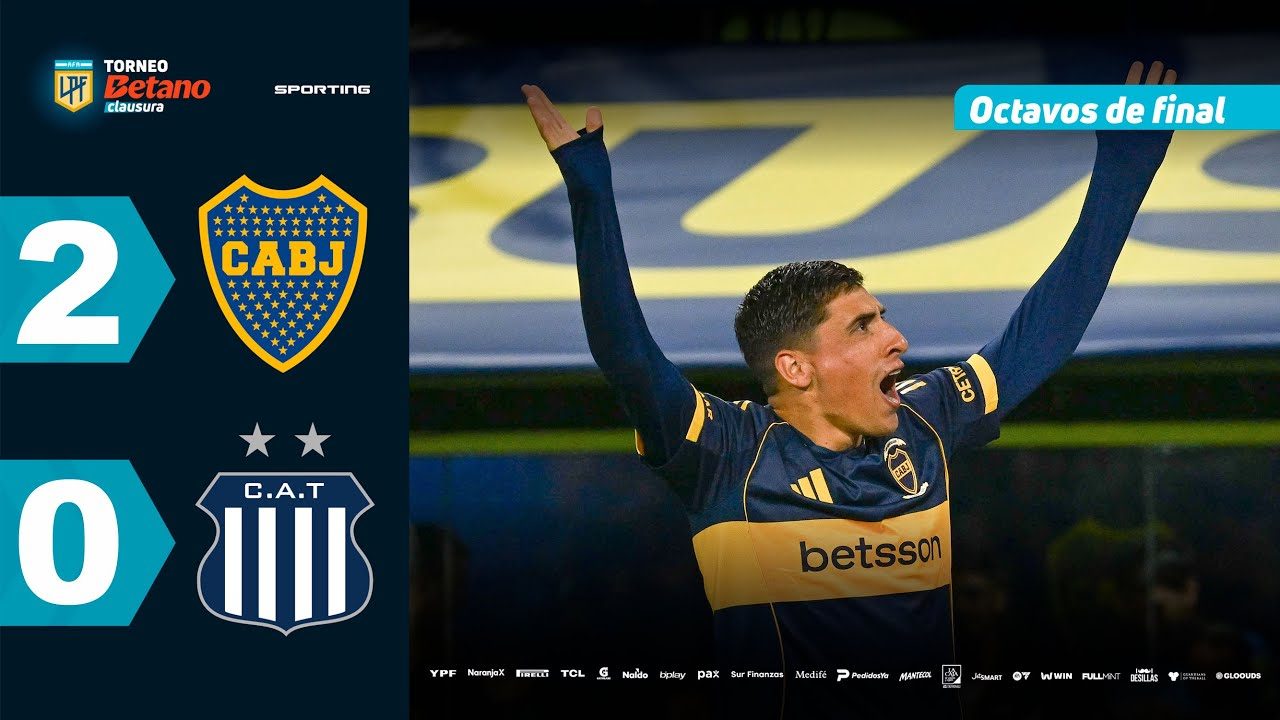Video: BOCA 2 – 0 TALLERES | Resumen del partido | #TorneoBetano Clausura 2025