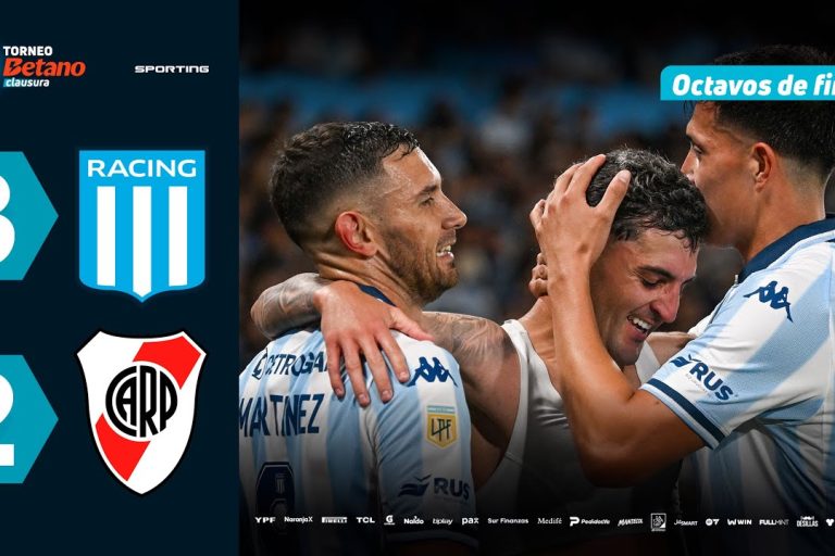 Video: RACING 3 – 2 RIVER | Resumen del partido | #TorneoBetano Clausura 2025
