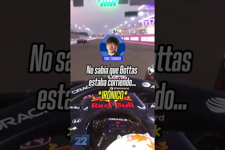 Video: ¡UN POCO PERDIDO EL INGENIERO DE TSUNODA! Pensó que Bottas estaba corriendo en el #QatarGP | #Shorts