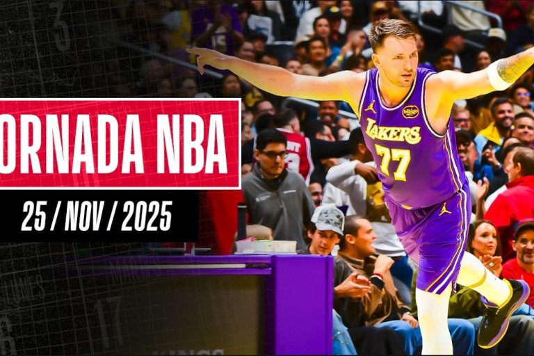 Video: ¡Clásico dominado por Luka y LeBron! Black firma récord. | Resultados Jornada NBA (25/nov/2025)