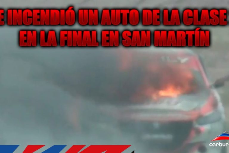 Video: TN APAT | Andrés Calderón sufrió un incendio en su auto en la final de la Clase 2