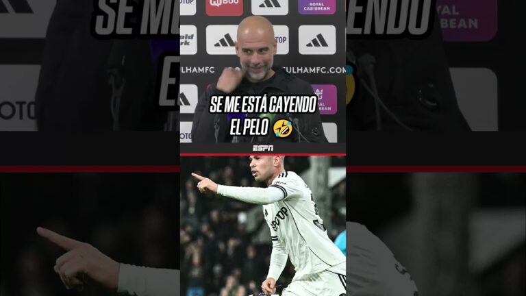 Video: “SE ME ESTÁ CAYENDO EL PELO”, GUARDIOLA TRAS EL ÉPICO DUELO ENTRE MANCHESTER CITY Y FULHAM | #Shorts