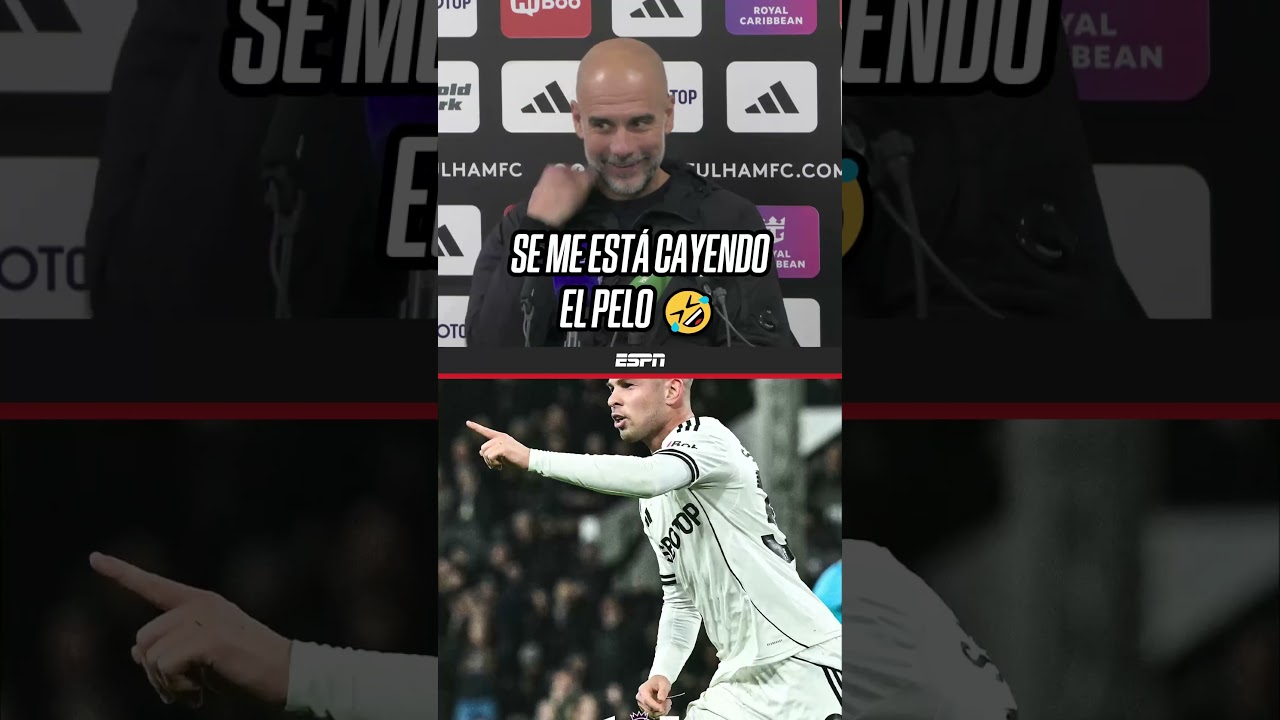 Video: “SE ME ESTÁ CAYENDO EL PELO”, GUARDIOLA TRAS EL ÉPICO DUELO ENTRE MANCHESTER CITY Y FULHAM | #Shorts